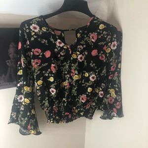 Floral long sleeve shirt